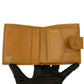 CELINE Bifold Wallet Leather, PVC beige Macadam Blason Triomphe Pattern Women Used Authentic