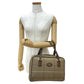 BURBERRY Handbag Canvas, Leather Brown Nova Check Shadow Horse logo Women Used Authentic