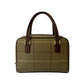 BURBERRY Handbag Canvas, Leather Brown Nova Check Shadow Horse logo Women Used Authentic