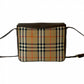 BURBERRY Shoulder Bag Canvas, Leather Brown Nova Check Shadow Horse logo Women Used Authentic