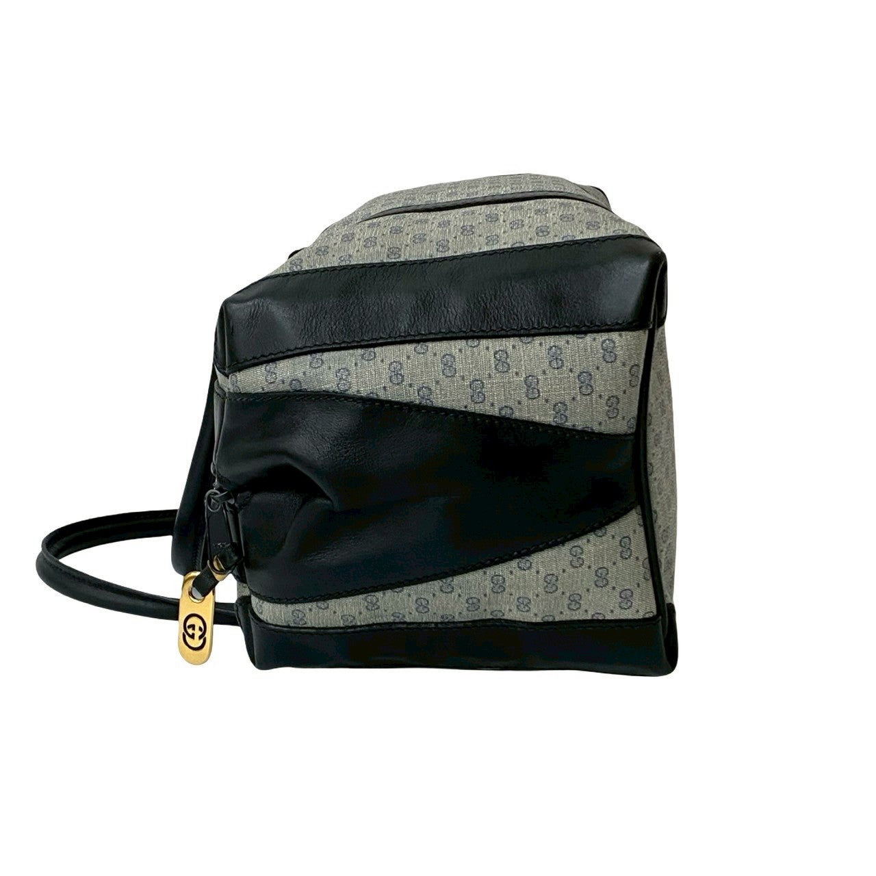 GUCCI Handbag leather Navy