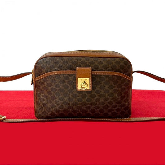 CELINE Shoulder Bag leather Brown