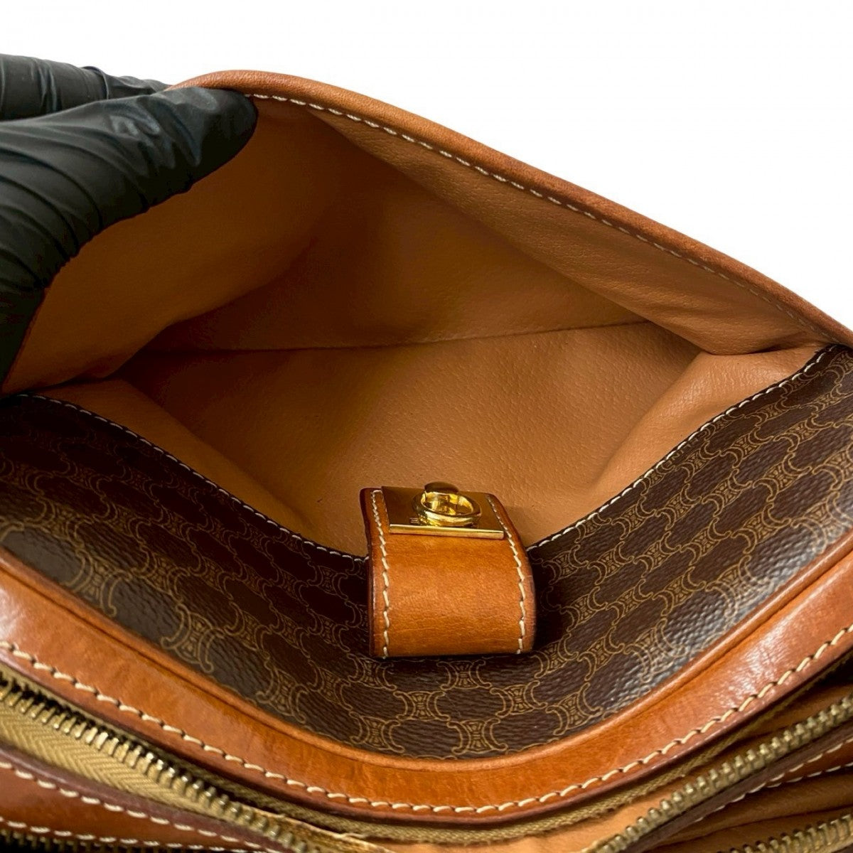 CELINE Shoulder Bag leather Brown