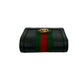 GUCCI Bifold Wallet leather black GG Marmont Ophidia