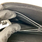 LOUIS VUITTON Long Wallet Purse leather black Taiga Zippy dragonne