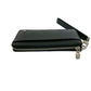 LOUIS VUITTON Long Wallet Purse leather black Taiga Zippy dragonne