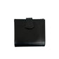 LOEWE Bifold Wallet leather black logo Women Used Authentic
