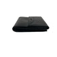 LOEWE Bifold Wallet leather black logo Women Used Authentic