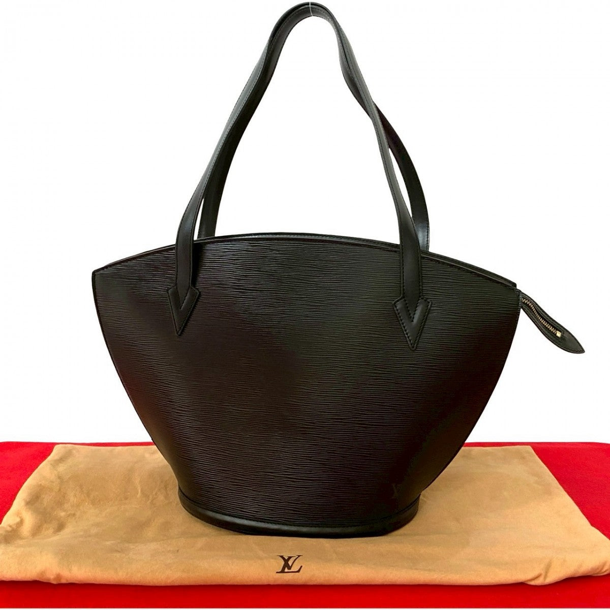 LOUIS VUITTON Tote Bag M52262 Epi Leather black Epi Sunjack shopping Women Used Authentic
