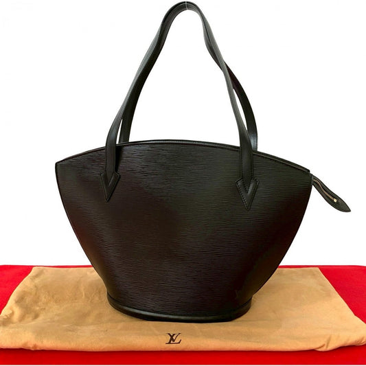 LOUIS VUITTON Tote Bag M52262 Epi Leather black Epi Sunjack shopping Women Used Authentic
