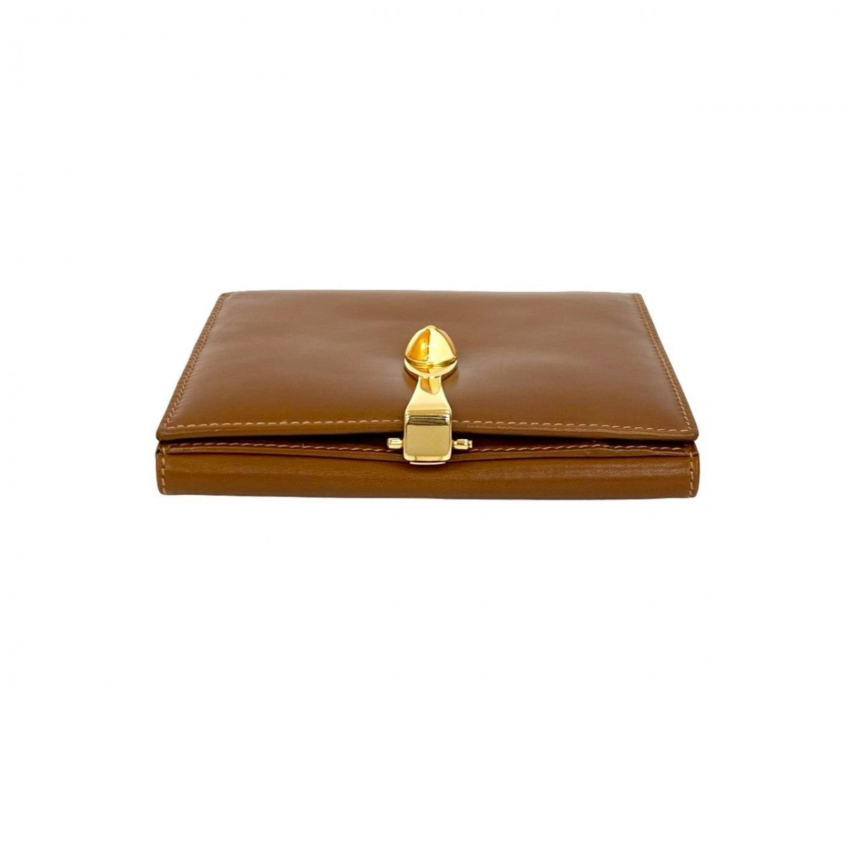 GUCCI Bifold Wallet leather Brown Women Used Authentic