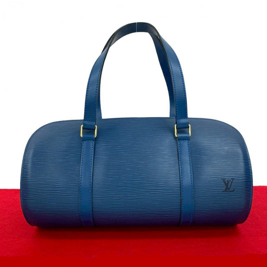LOUIS VUITTON Handbag M52225 leather blue Epi Suflo Women Used Authentic