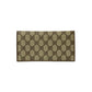 GUCCI Bifold Wallet Leather, PVC Brown GG logo Pattern Women Used Authentic