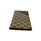 GUCCI Bifold Wallet Leather, PVC Brown GG logo Pattern Women Used Authentic