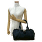 CELINE Handbag leather black celine logo Metal Women Used Authentic