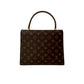 LOUIS VUITTON Handbag M51379 Leather, PVC Brown Monogram Malesherbes Women Used Authentic