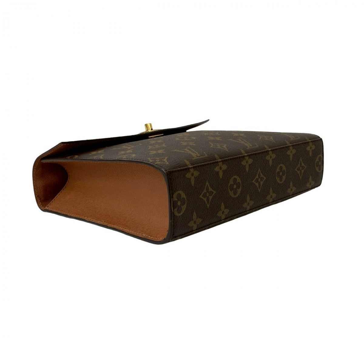 LOUIS VUITTON Handbag M51379 Leather, PVC Brown Monogram Malesherbes Women Used Authentic