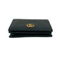 GUCCI Bifold Wallet leather black GG Marmont