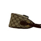 GUCCI Shoulder Bag Leather, PVC Brown GG logo Metal Sherry line Women Used Authentic