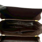 CELINE Shoulder Bag leather Brown logo carriage Metal Women Used Authentic