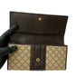 GUCCI Long Wallet Purse Leather, Canvas beige Diamante Horsebit Women Used Authentic