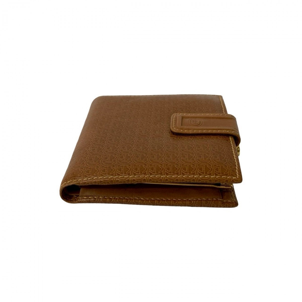 GUCCI Bifold Wallet leather Brown Gamaguchi GG logo Women(Unisex) Used Authentic