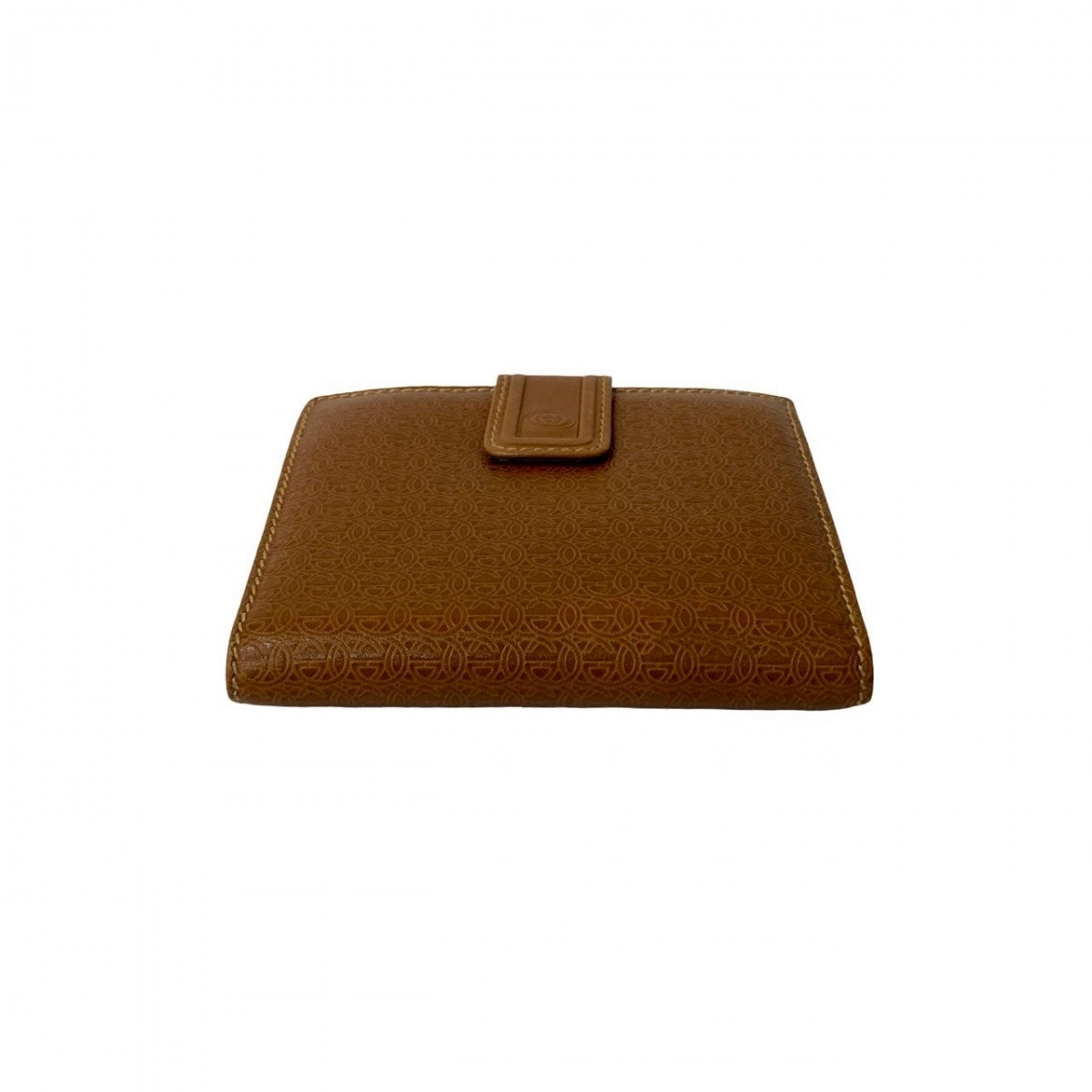 GUCCI Bifold Wallet leather Brown Gamaguchi GG logo Women(Unisex) Used Authentic