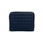 CELINE Bifold Wallet leather Navy C Charm Compact Wallet mens Used Authentic
