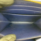 CELINE Bifold Wallet leather Navy C Charm Compact Wallet mens Used Authentic