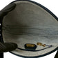 GUCCI Shoulder Bag Leather, PVC Navy Micro GG logo Metal Women Used Authentic