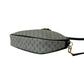 GUCCI Shoulder Bag Leather, PVC Navy Micro GG logo Metal Women Used Authentic
