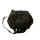 CELINE Backpack Leather, PVC black Macadam Blason Triomphe Pattern mens(Unisex) Used Authentic