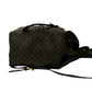 CELINE Backpack Leather, PVC black Macadam Blason Triomphe Pattern mens(Unisex) Used Authentic