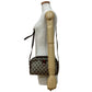 GUCCI Shoulder Bag Leather, PVC Brown GG logo Metal Sherry line Women Used Authentic
