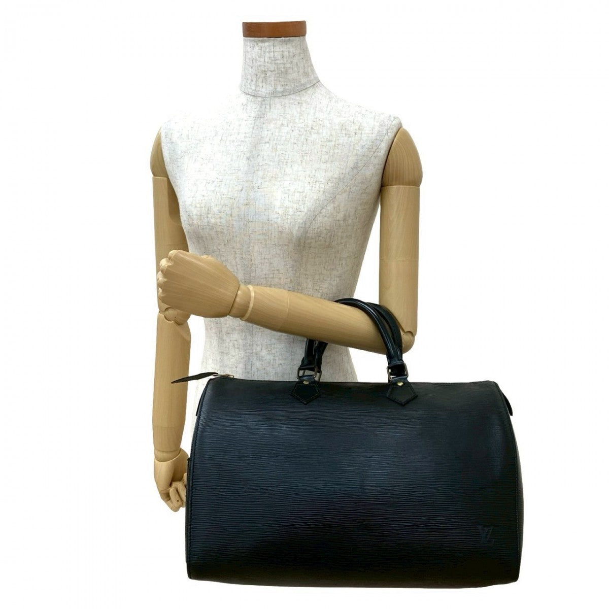 LOUIS VUITTON Boston Duffel bag Epi Leather black Epi Speedy 40