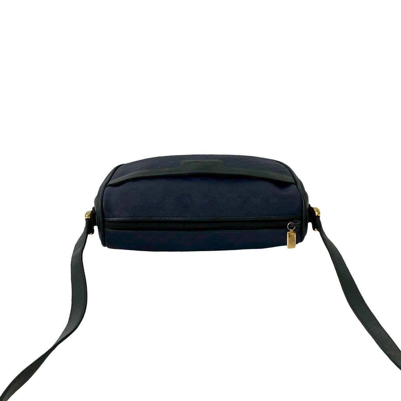 GUCCI Shoulder Bag leather Navy