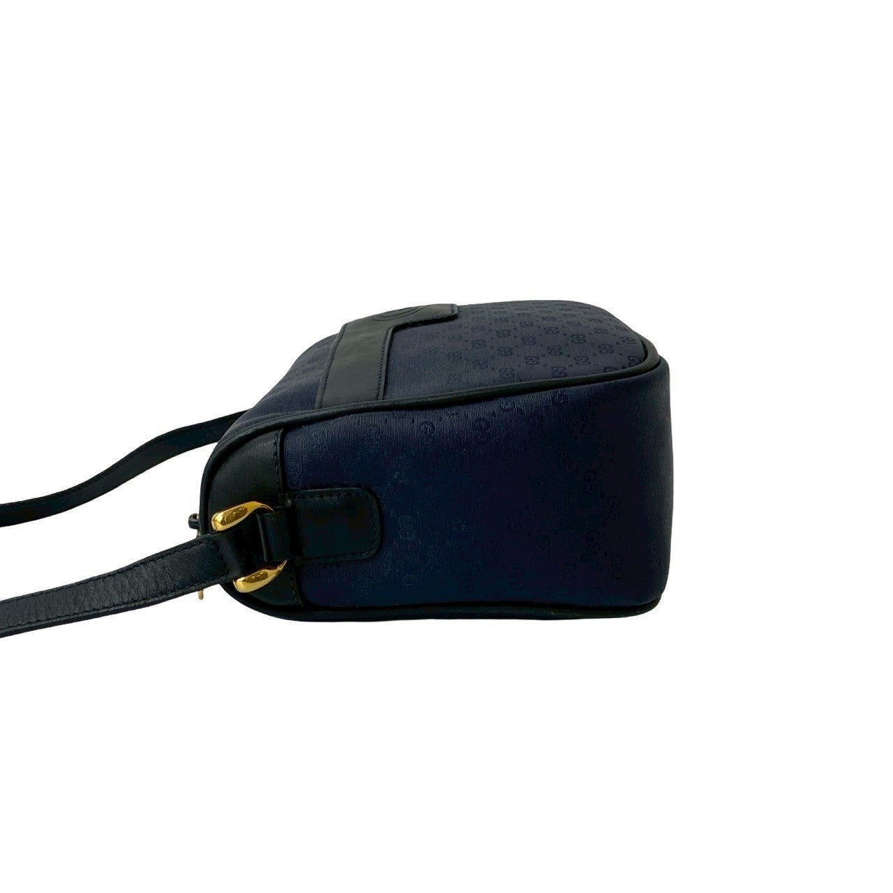 GUCCI Shoulder Bag leather Navy