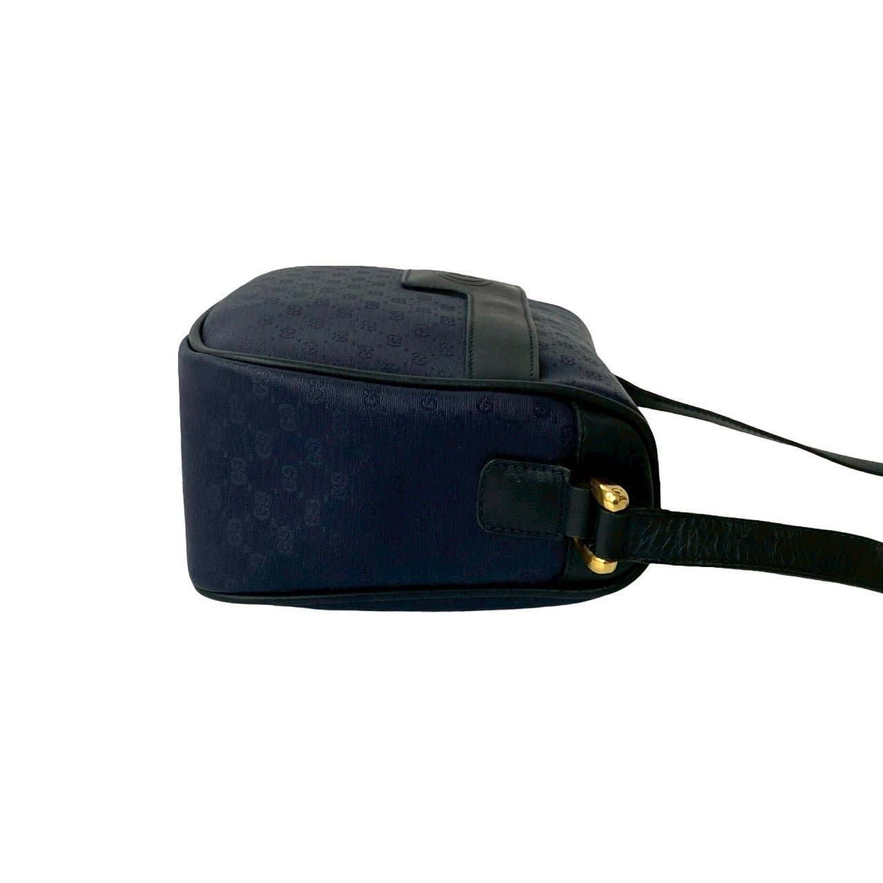GUCCI Shoulder Bag leather Navy