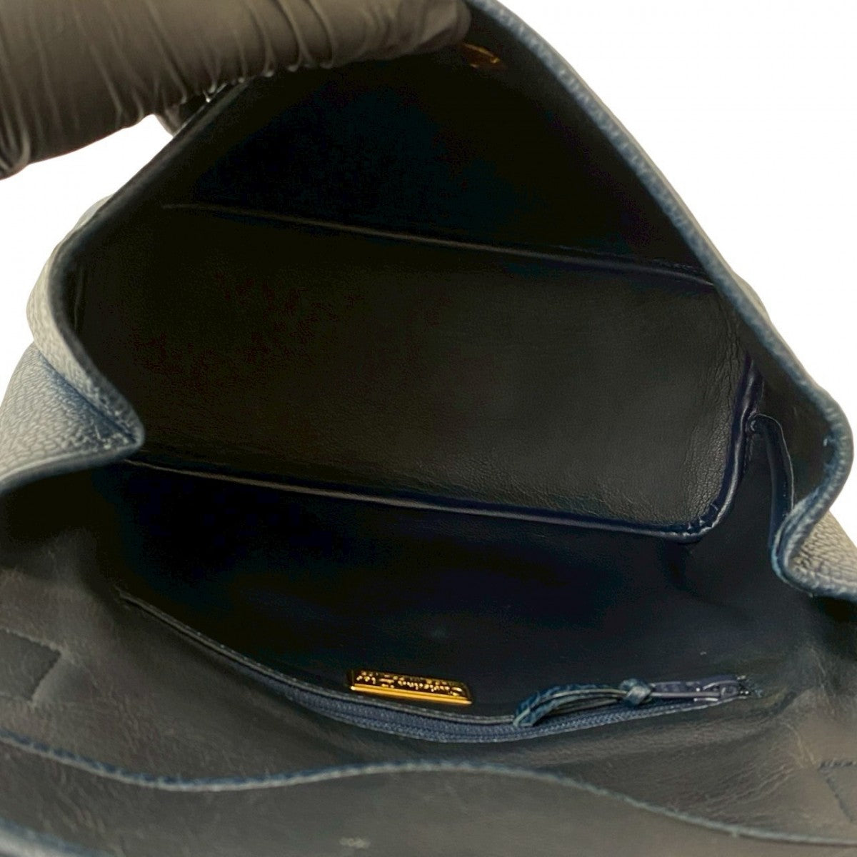 Dior Shoulder Bag leather Navy