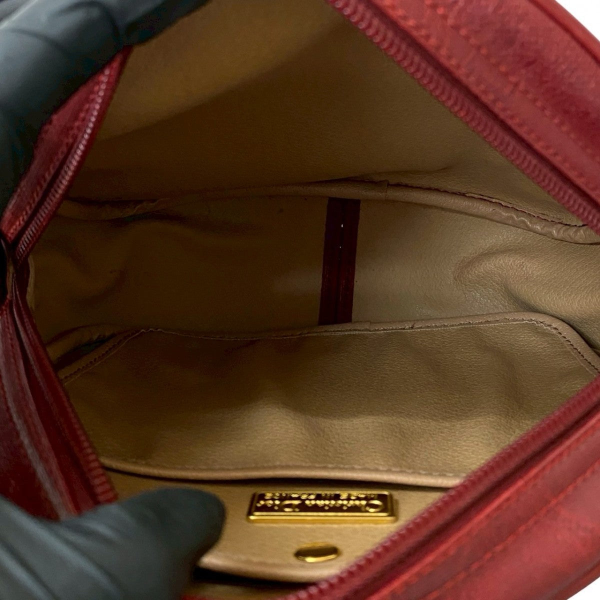 Dior Shoulder Bag leather Red