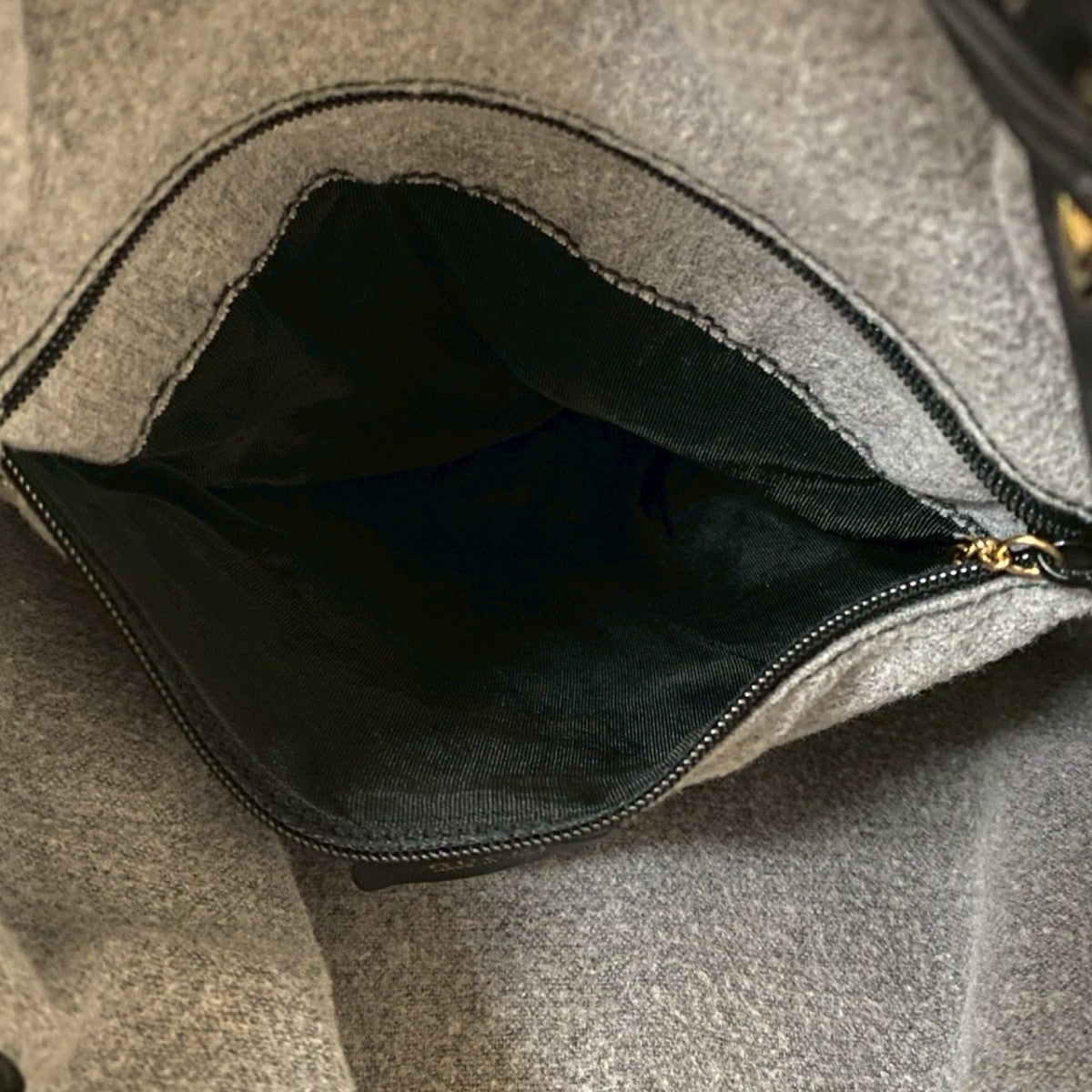 GUCCI Shoulder Bag leather black Bamboo Women Used Authentic