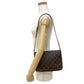 LOUIS VUITTON Shoulder Bag M51257 Leather, PVC Brown Monogram Musette Tango Women Used Authentic