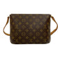 LOUIS VUITTON Shoulder Bag M51257 Leather, PVC Brown Monogram Musette Tango Women Used Authentic