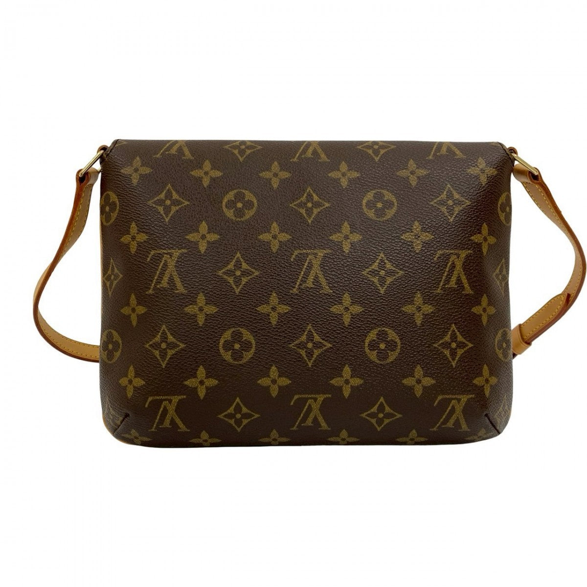 LOUIS VUITTON Shoulder Bag M51257 Leather, PVC Brown Monogram Musette Tango Women Used Authentic