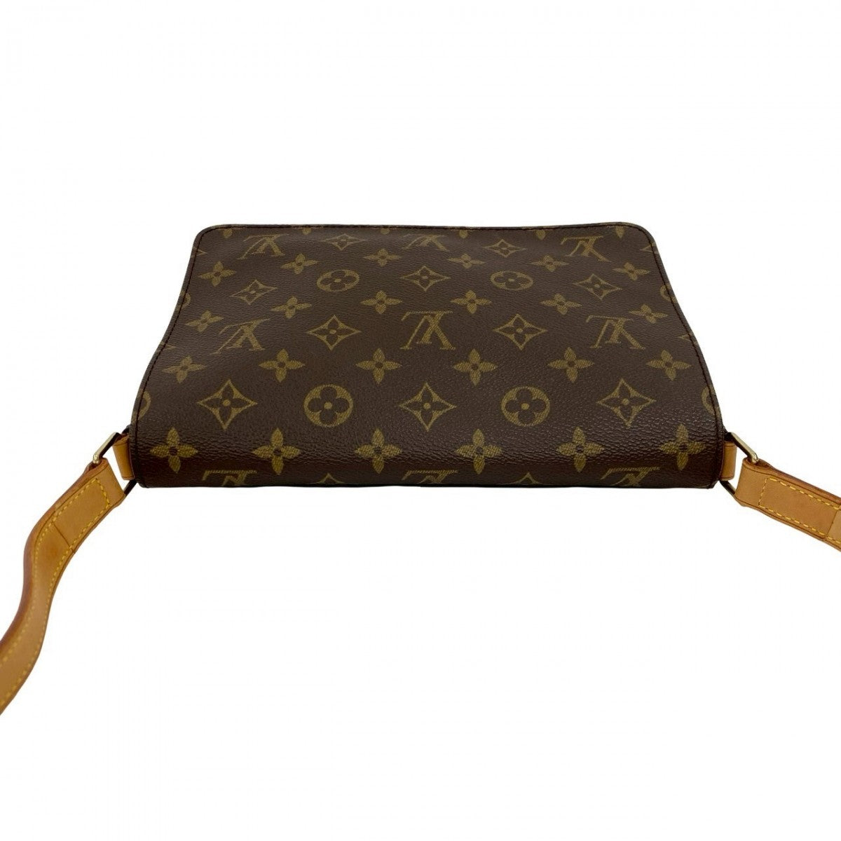 LOUIS VUITTON Shoulder Bag M51257 Leather, PVC Brown Monogram Musette Tango Women Used Authentic