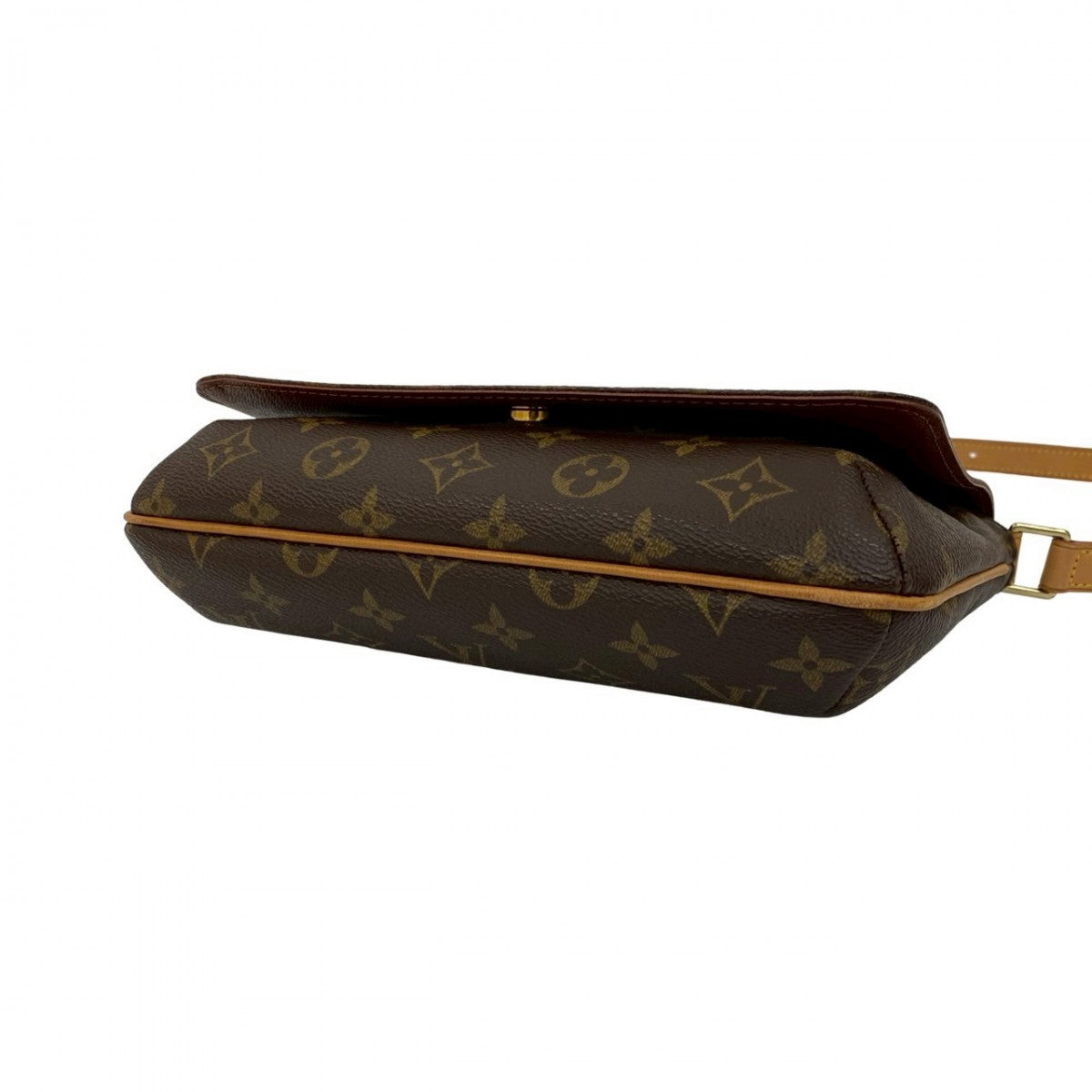 LOUIS VUITTON Shoulder Bag M51257 Leather, PVC Brown Monogram Musette Tango Women Used Authentic