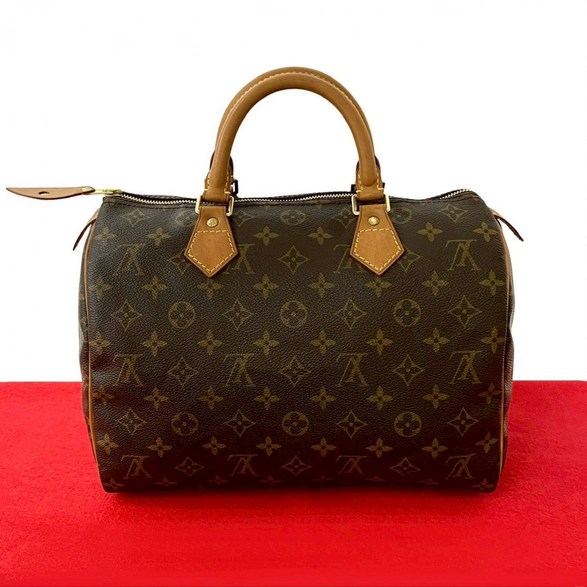 LOUIS VUITTON Handbag M41526 leather Brown Monogram Speedy 30