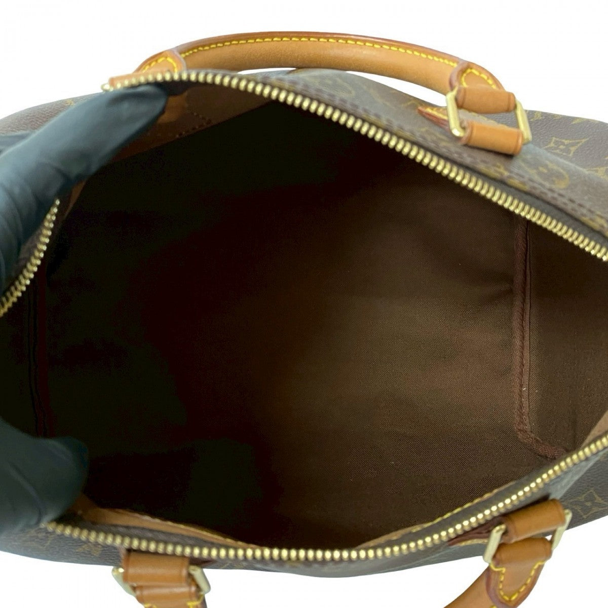 LOUIS VUITTON Handbag M41526 leather Brown Monogram Speedy 30