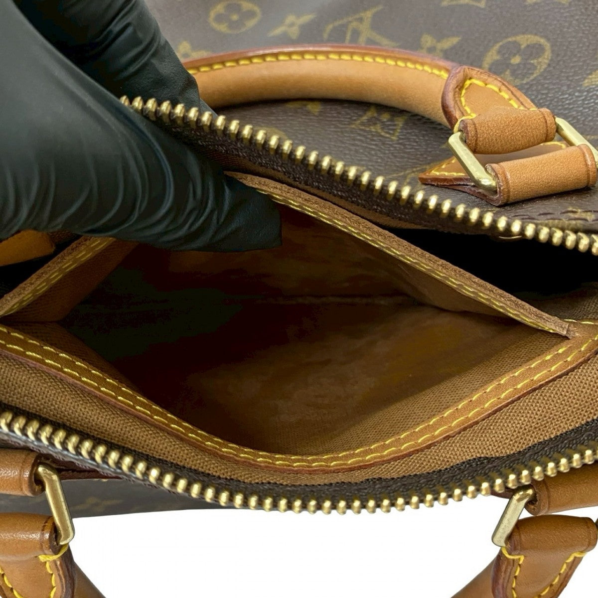 LOUIS VUITTON Handbag M41526 leather Brown Monogram Speedy 30