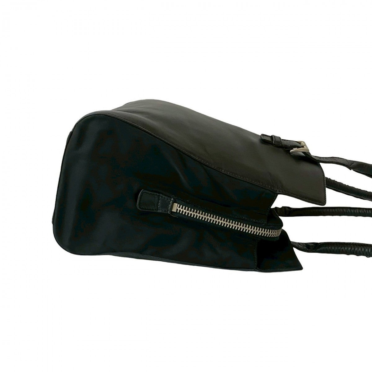 PRADA Shoulder Bag leather black